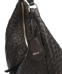 Abro Shoulder Bags|Hobo Bags-Piuma Nana Hobo bag fine grain leather
