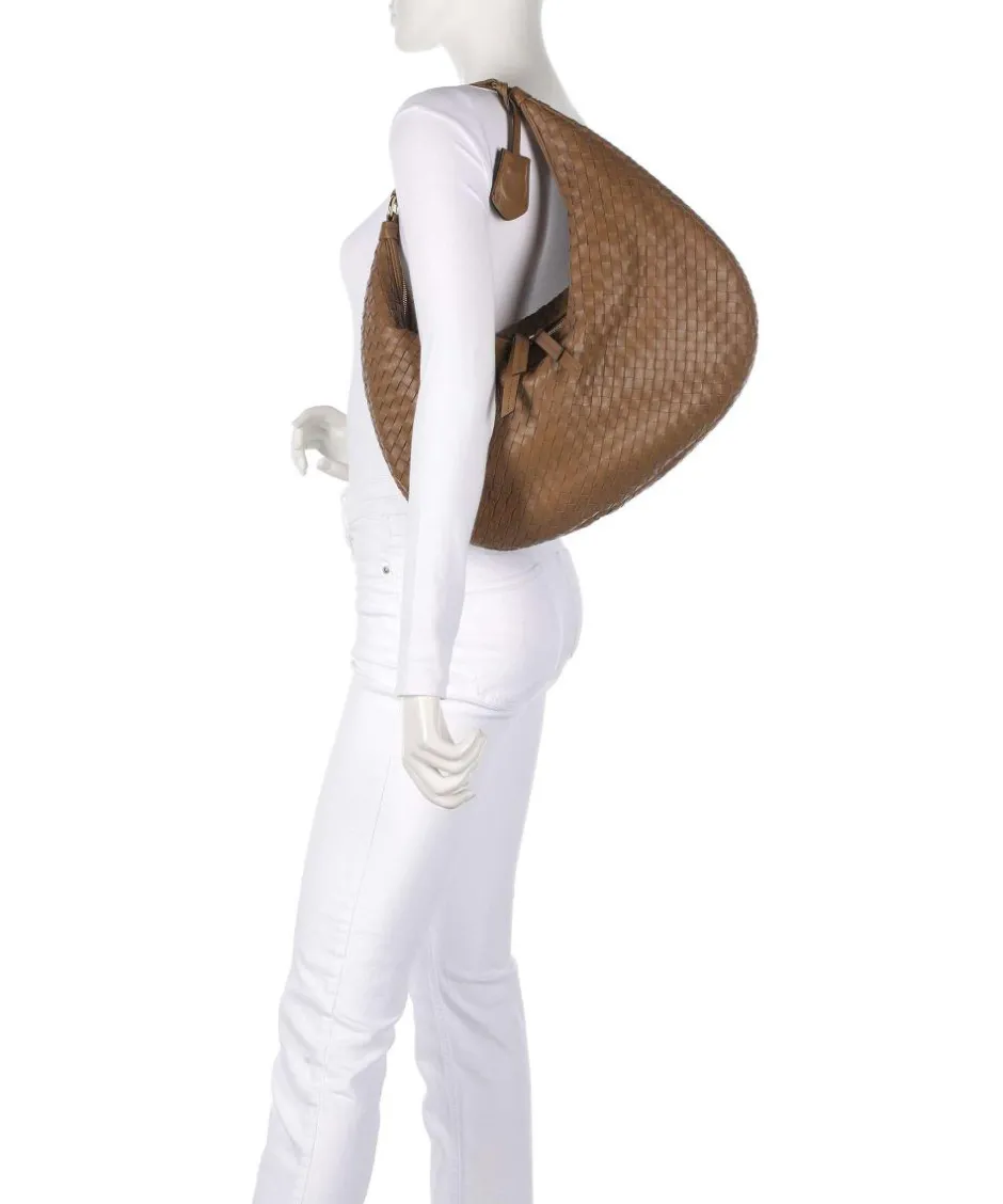 Abro Shoulder Bags|Hobo Bags-Piuma Nana Hobo bag lamb leather