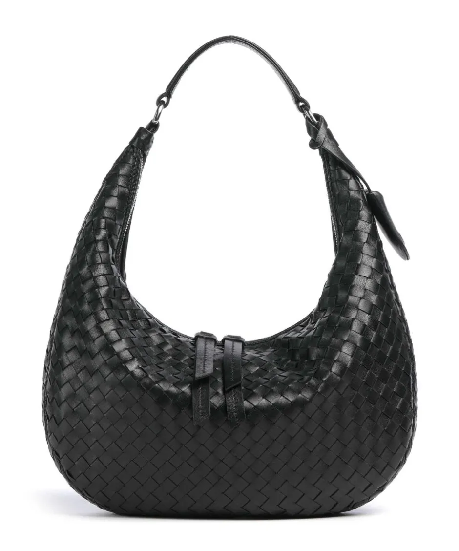Abro Shoulder Bags|Hobo Bags-Piuma Nana Small Hobo bag fine grain leather