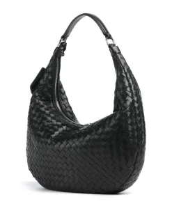 Abro Shoulder Bags|Hobo Bags-Piuma Nana Small Hobo bag fine grain leather