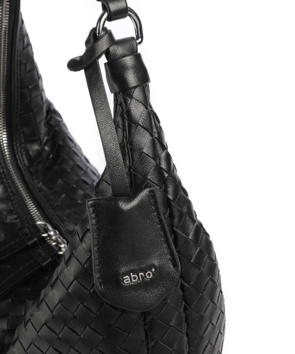 Abro Shoulder Bags|Hobo Bags-Piuma Nana Small Hobo bag fine grain leather