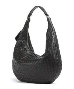 Abro Shoulder Bags|Hobo Bags-Piuma Nana Small Hobo bag fine grain leather