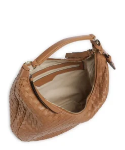 Abro Shoulder Bags|Hobo Bags-Piuma Nana Small Hobo bag fine grain leather