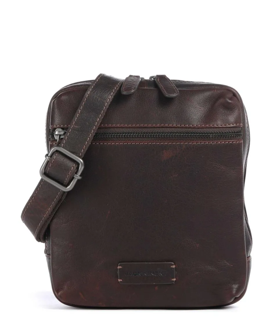 Jack Kinsky Crossbody Bags-Porto 9 Crossbody bag fine grain leather