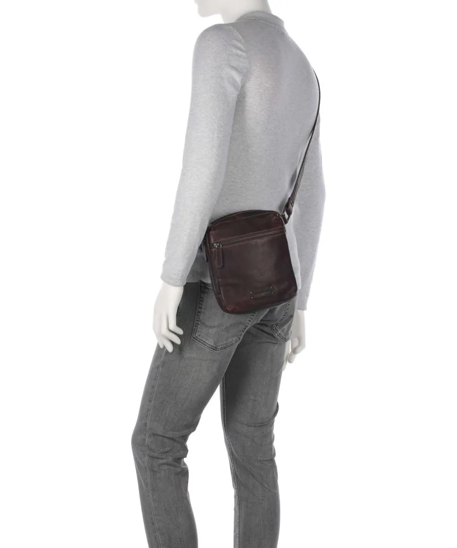 Jack Kinsky Crossbody Bags-Porto 9 Crossbody bag fine grain leather