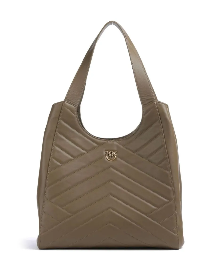 Pinko Tote Bags-Puzzle Tote bag fine grain cow leather