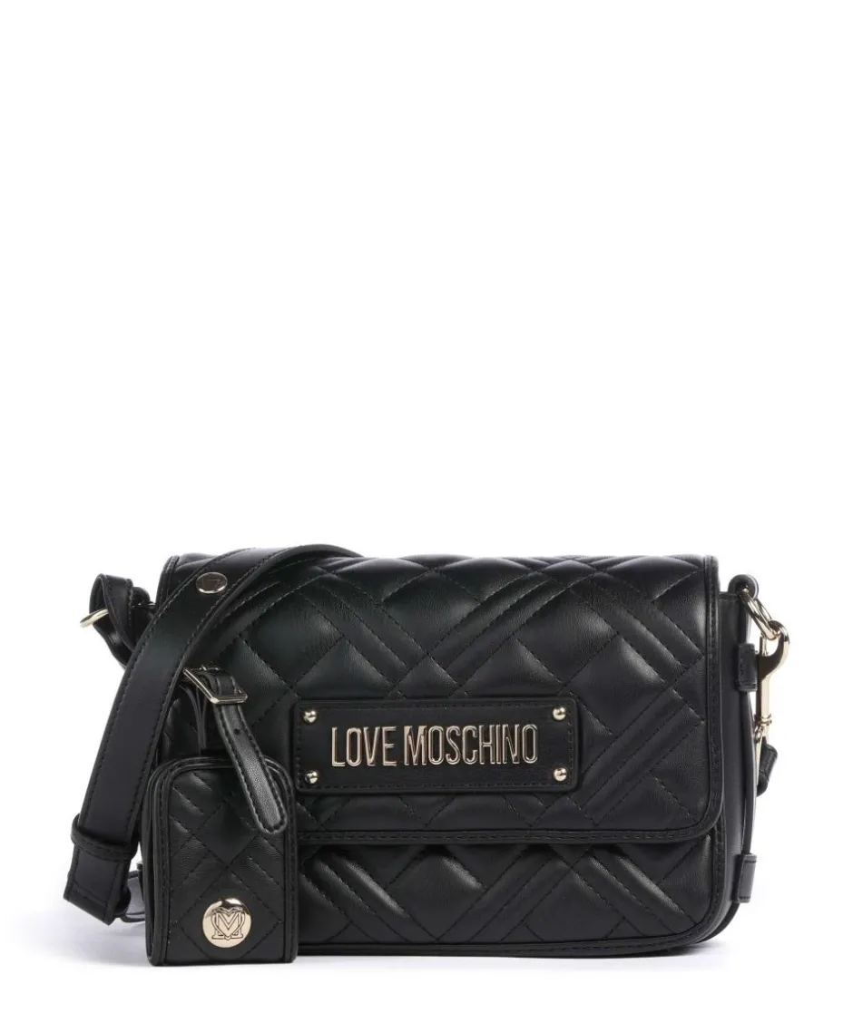 Love Moschino Crossbody Bags-Quilted Crossbody bag imitation leather