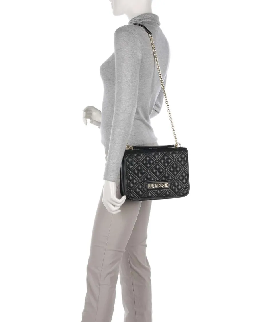 Love Moschino Clutch & Evening Bags|Shoulder Bags-Quilted Shoulder bag imitation leather