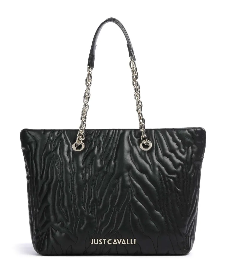 Just Cavalli Tote Bags-Quilted Zebra Tote bag imitation leather