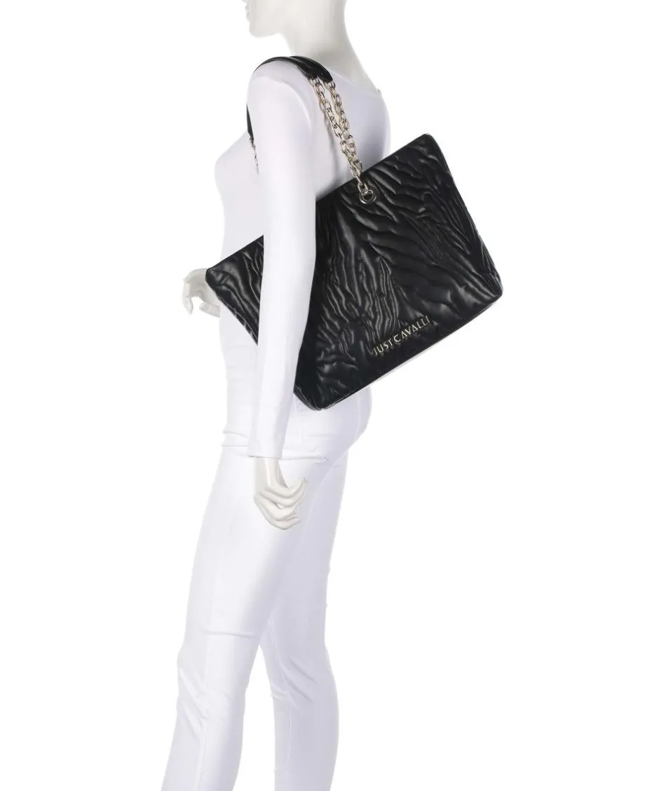 Just Cavalli Tote Bags-Quilted Zebra Tote bag imitation leather