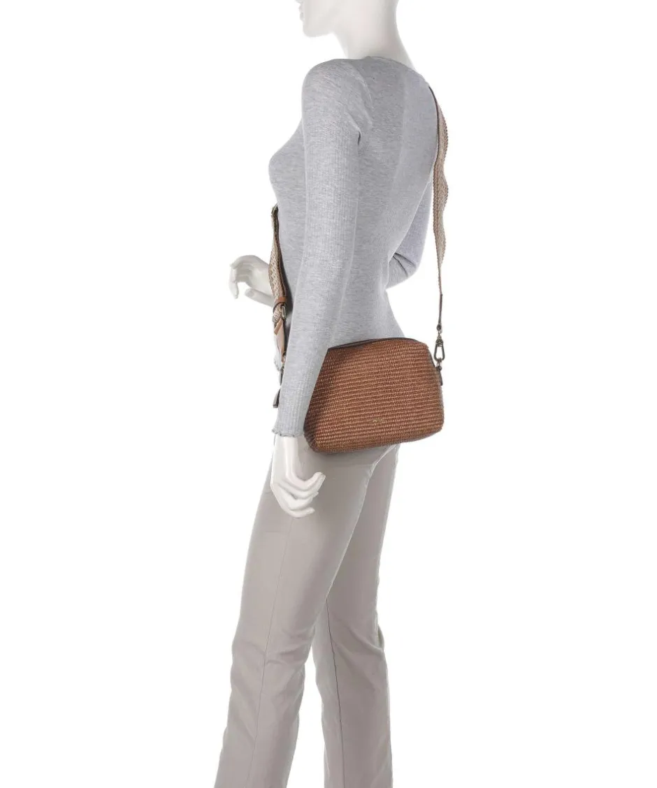 Abro Crossbody Bags-Raffia Kaia Crossbody bag bast