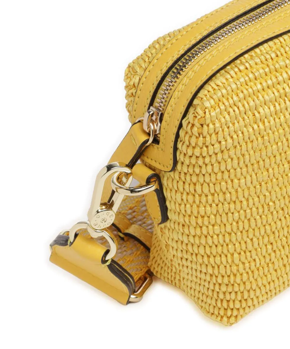 Abro Crossbody Bags-Raffia Kaia Crossbody bag bast