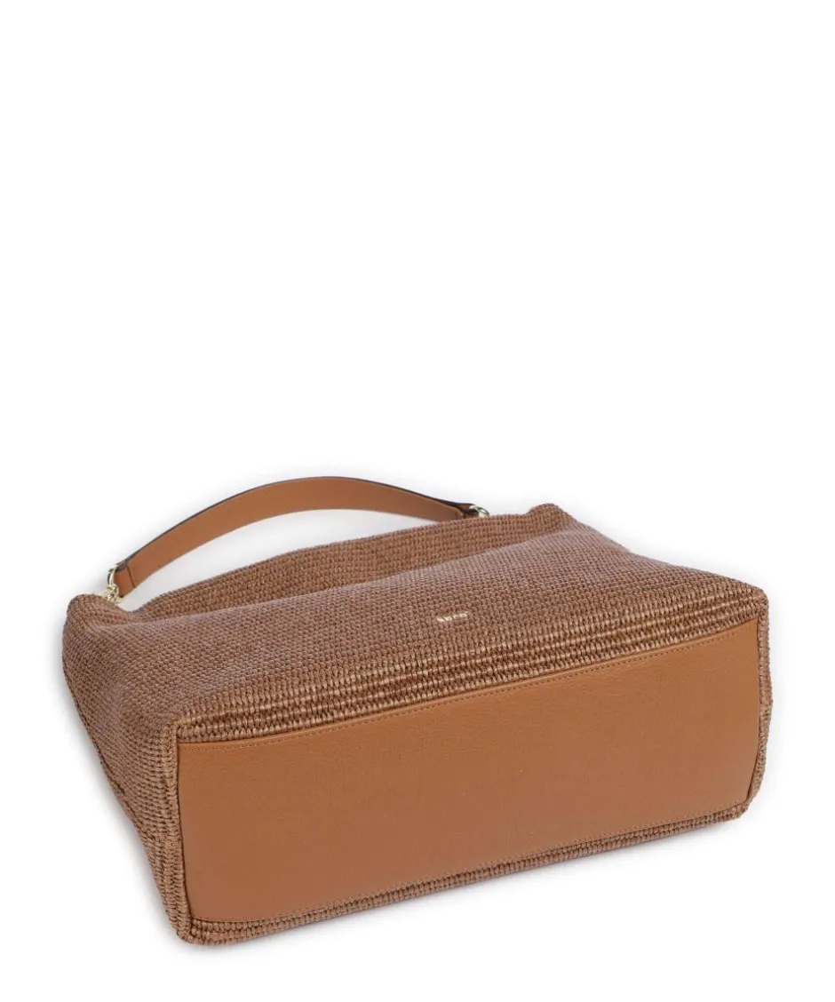 Abro Shoulder Bags|Hobo Bags-Raffia Kaia Hobo bag bast