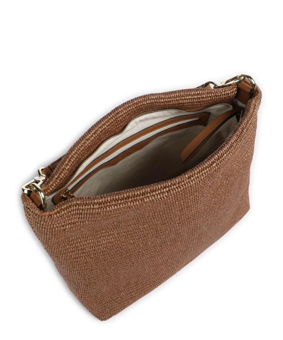 Abro Shoulder Bags|Hobo Bags-Raffia Kaia Hobo bag bast