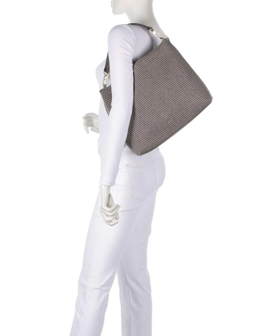 Abro Shoulder Bags|Hobo Bags-Raffia Kaia Hobo bag bast