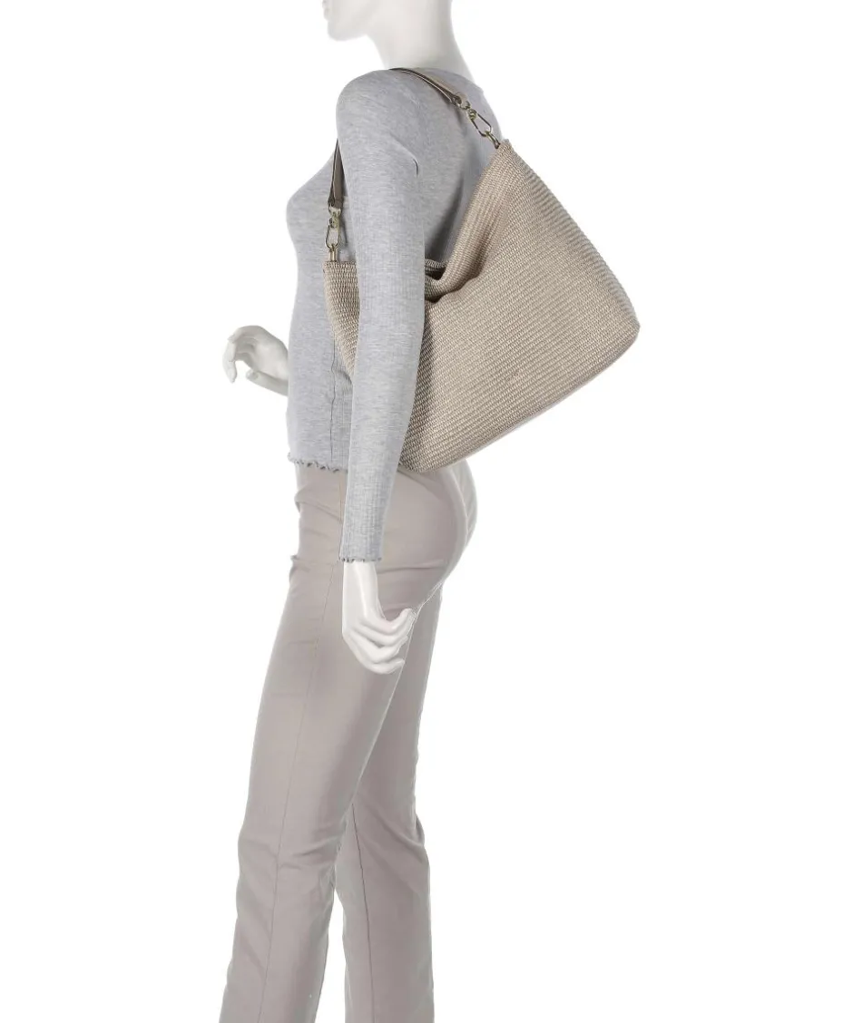 Abro Shoulder Bags|Hobo Bags-Raffia Kaia Hobo bag bast