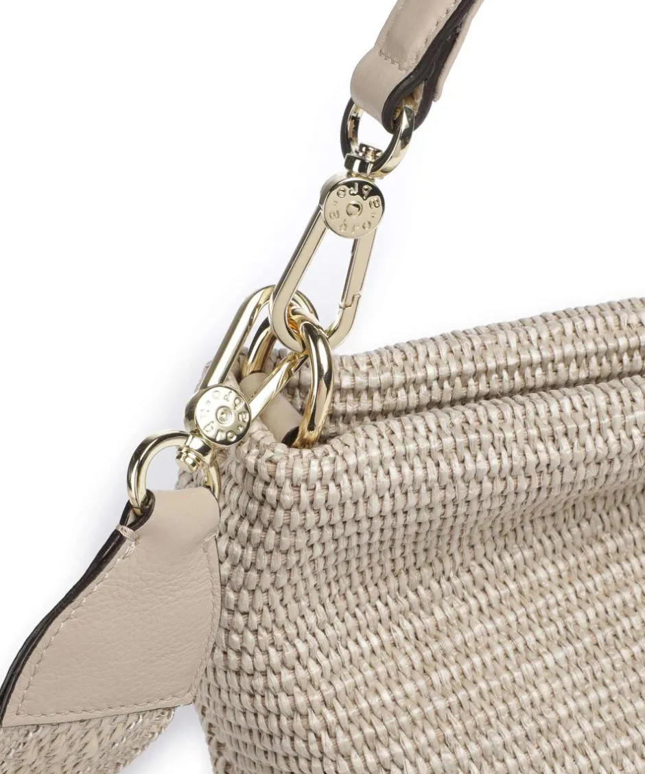 Abro Shoulder Bags|Hobo Bags-Raffia Kaia Hobo bag bast