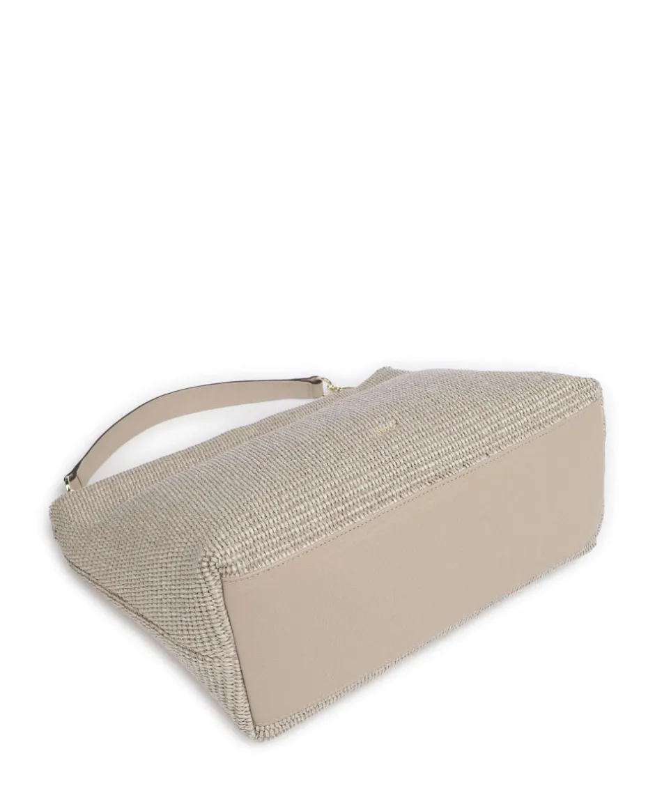 Abro Shoulder Bags|Hobo Bags-Raffia Kaia Hobo bag bast