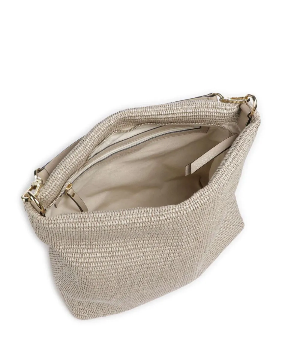 Abro Shoulder Bags|Hobo Bags-Raffia Kaia Hobo bag bast