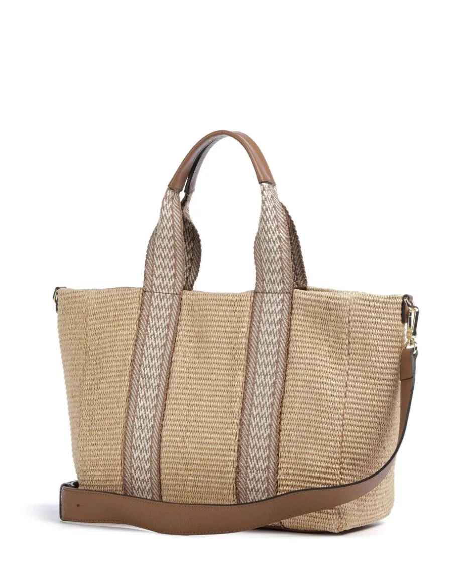 Abro Tote Bags|Handbags-Raffia Kaia Tote bag bast