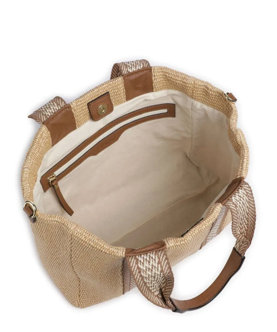 Abro Tote Bags|Handbags-Raffia Kaia Tote bag bast