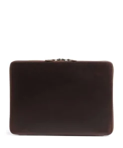 Buckle & Seam Business- & Laptop Bags-Ralph Laptop case 14″ smooth cow leather