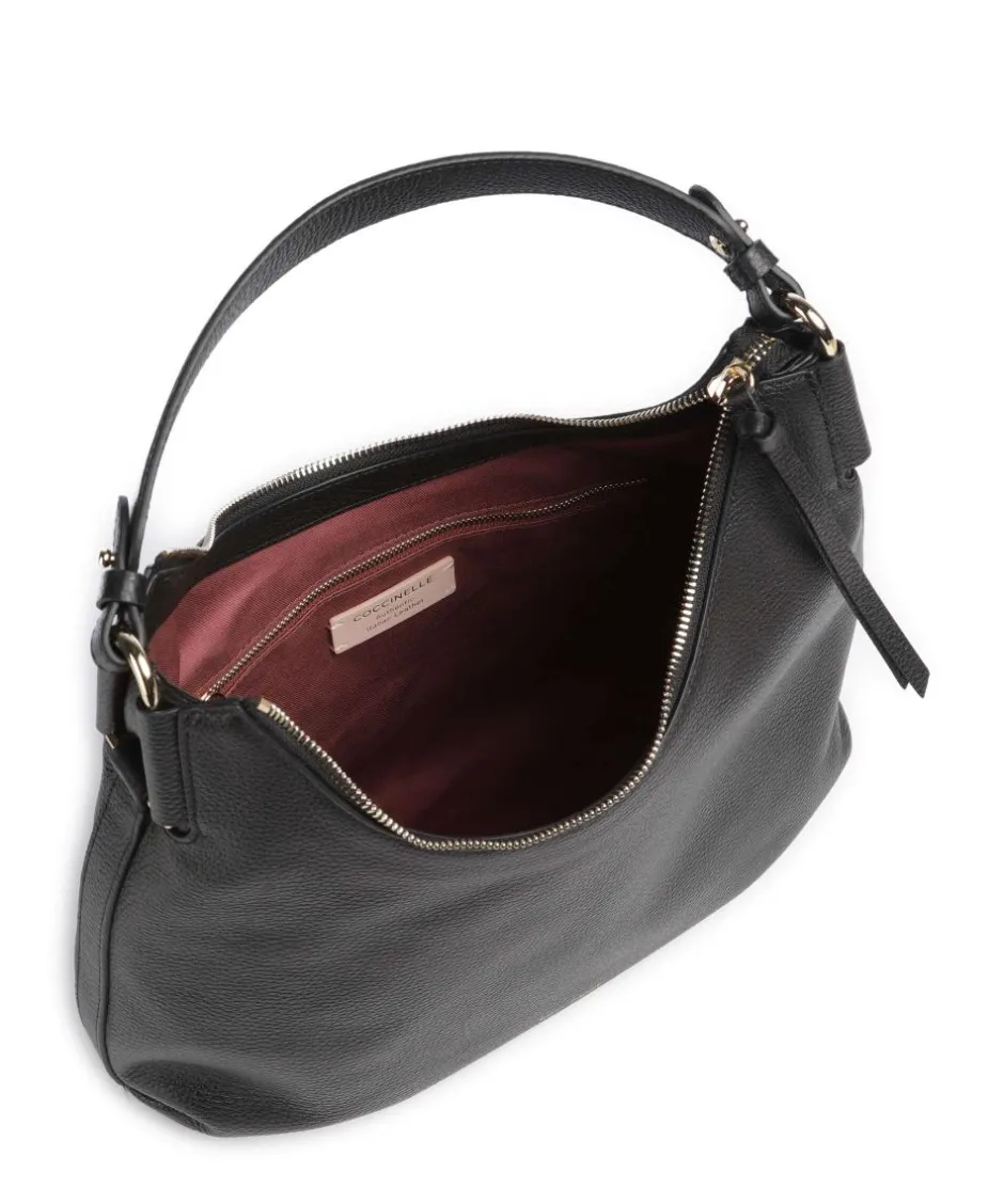 Coccinelle Shoulder Bags|Hobo Bags-Rebekka Hobo bag grained cow leather