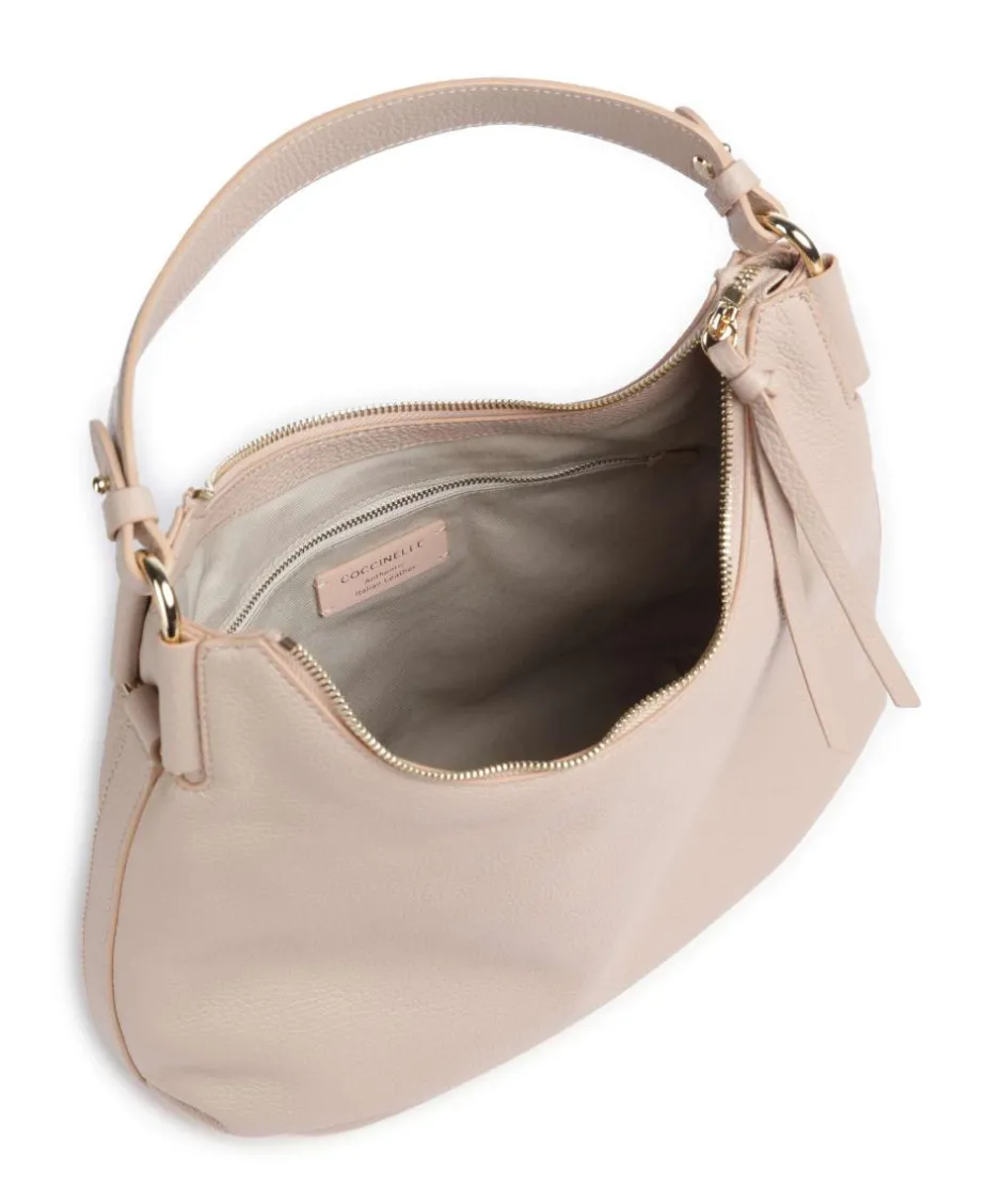 Coccinelle Shoulder Bags|Hobo Bags-Rebekka Hobo bag grained cow leather
