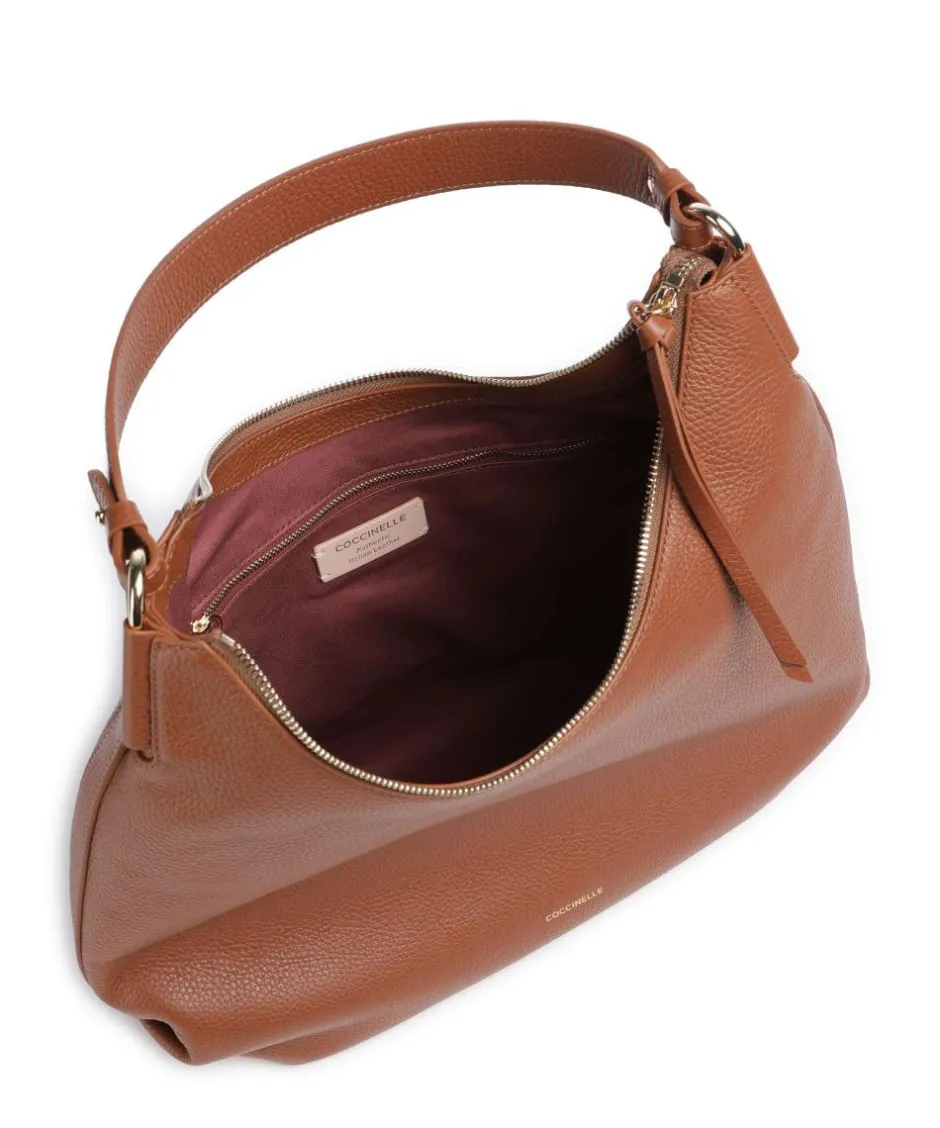 Coccinelle Shoulder Bags|Hobo Bags-Rebekka Hobo bag grained cow leather