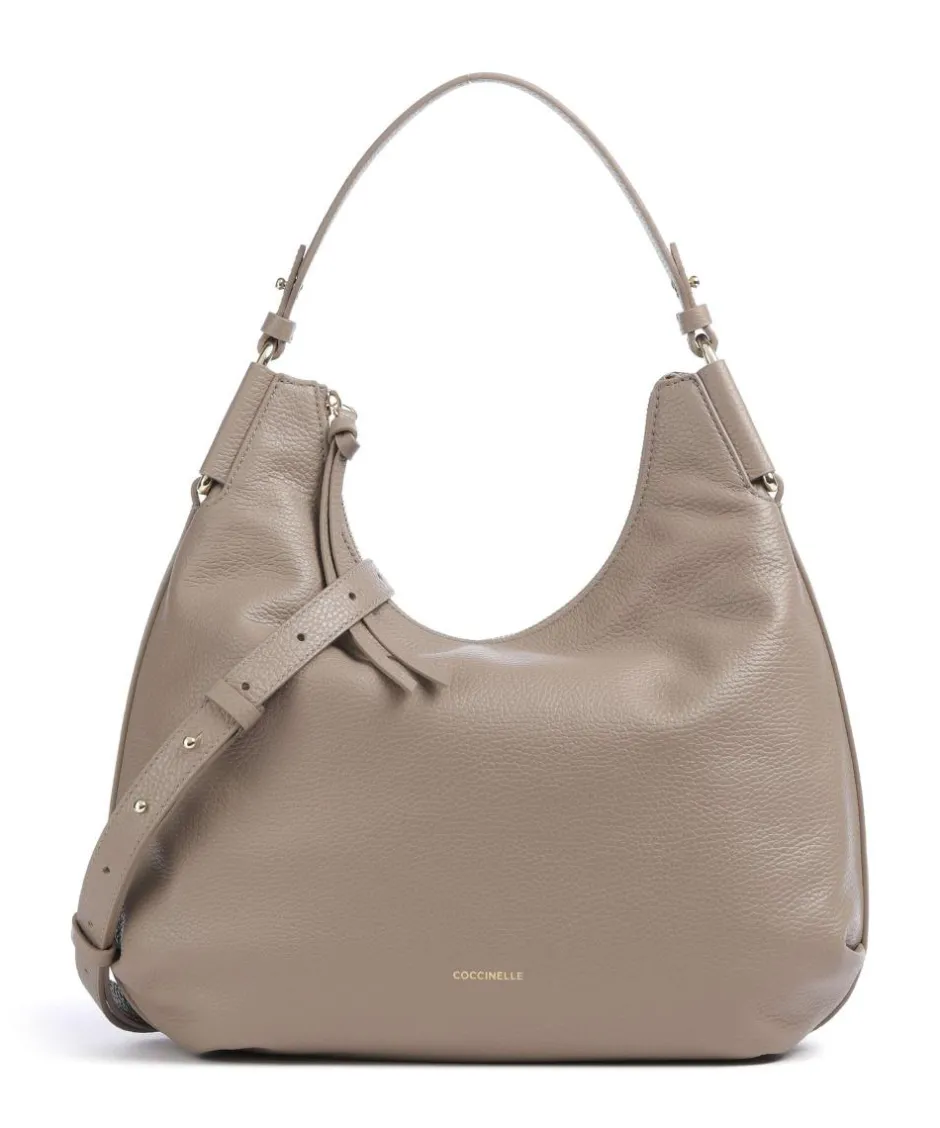 Coccinelle Shoulder Bags|Hobo Bags-Rebekka Hobo bag grained cow leather