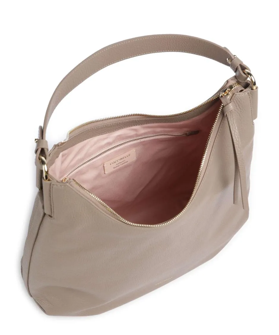 Coccinelle Shoulder Bags|Hobo Bags-Rebekka Hobo bag grained cow leather