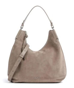 Coccinelle Shoulder Bags|Hobo Bags-Rebekka Suede Hobo bag brushed cow leather