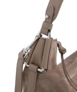 Coccinelle Shoulder Bags|Hobo Bags-Rebekka Suede Hobo bag brushed cow leather