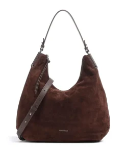 Coccinelle Shoulder Bags|Hobo Bags-Rebekka Suede Hobo bag brushed cow leather