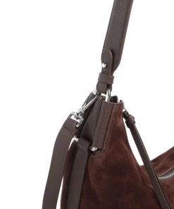 Coccinelle Shoulder Bags|Hobo Bags-Rebekka Suede Hobo bag brushed cow leather