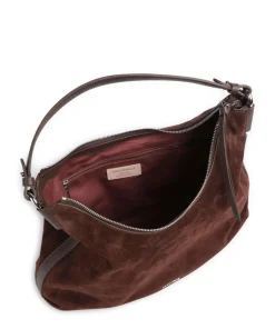 Coccinelle Shoulder Bags|Hobo Bags-Rebekka Suede Hobo bag brushed cow leather