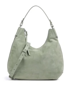Coccinelle Shoulder Bags|Hobo Bags-Rebekka Suede Hobo bag brushed cow leather