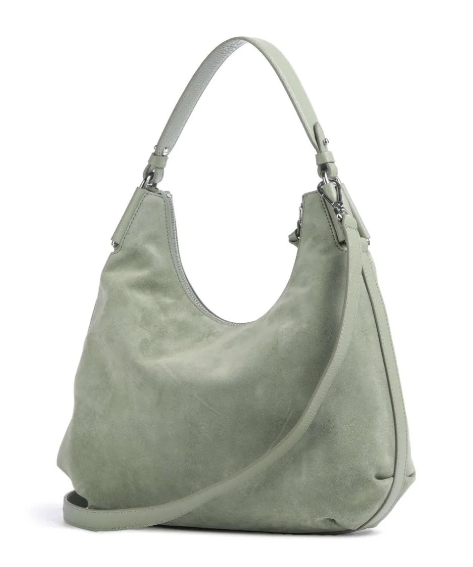 Coccinelle Shoulder Bags|Hobo Bags-Rebekka Suede Hobo bag brushed cow leather