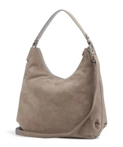 Coccinelle Shoulder Bags|Hobo Bags-Rebekka Suede Hobo bag brushed cow leather