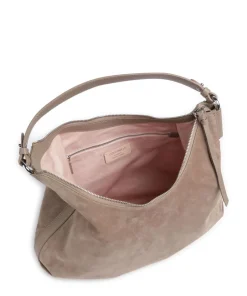 Coccinelle Shoulder Bags|Hobo Bags-Rebekka Suede Hobo bag brushed cow leather