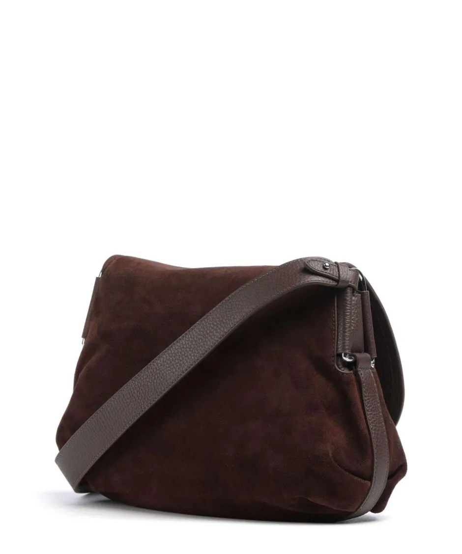 Coccinelle Shoulder Bags|Crossbody Bags-Rebekka Suede Shoulder bag brushed cow leather