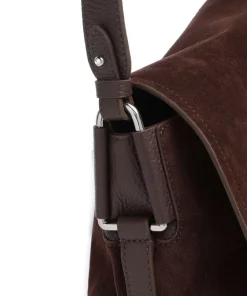 Coccinelle Shoulder Bags|Crossbody Bags-Rebekka Suede Shoulder bag brushed cow leather