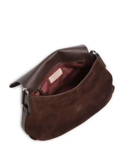 Coccinelle Shoulder Bags|Crossbody Bags-Rebekka Suede Shoulder bag brushed cow leather