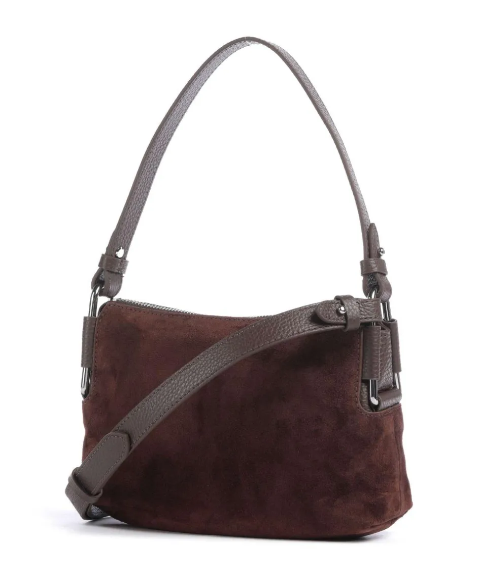 Coccinelle Shoulder Bags|Crossbody Bags-Rebekka Suede Shoulder bag brushed cow leather