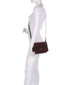 Coccinelle Shoulder Bags|Crossbody Bags-Rebekka Suede Shoulder bag brushed cow leather