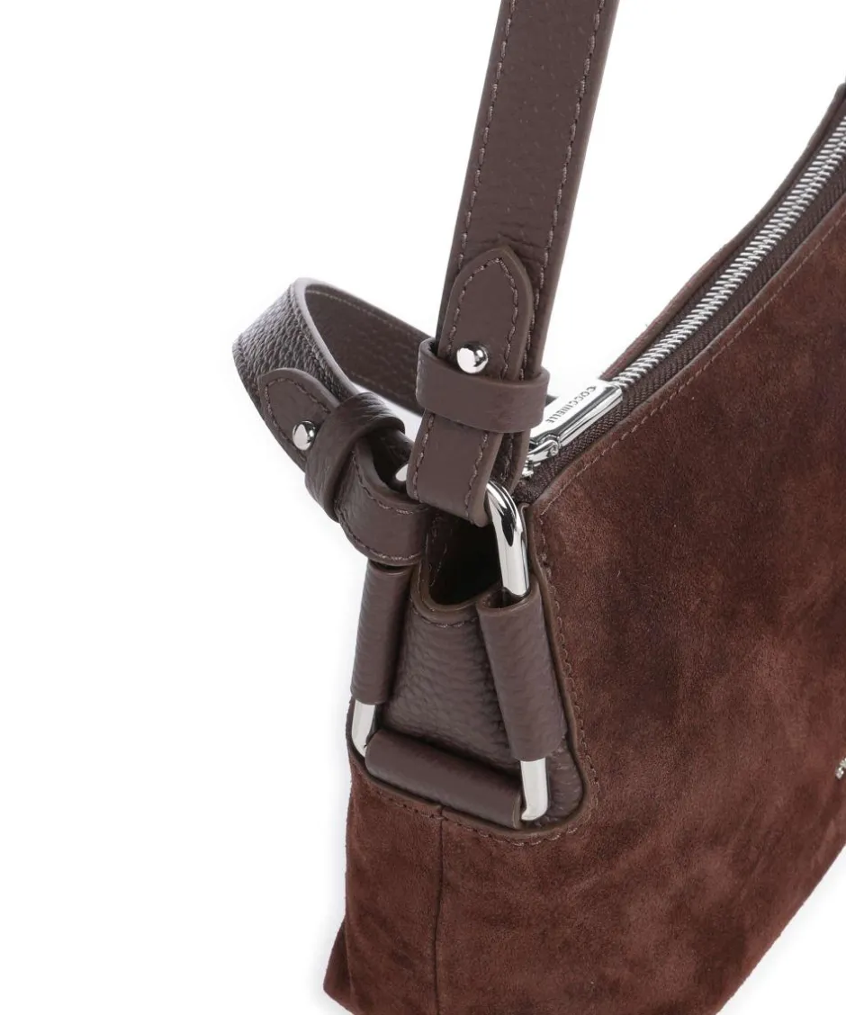 Coccinelle Shoulder Bags|Crossbody Bags-Rebekka Suede Shoulder bag brushed cow leather