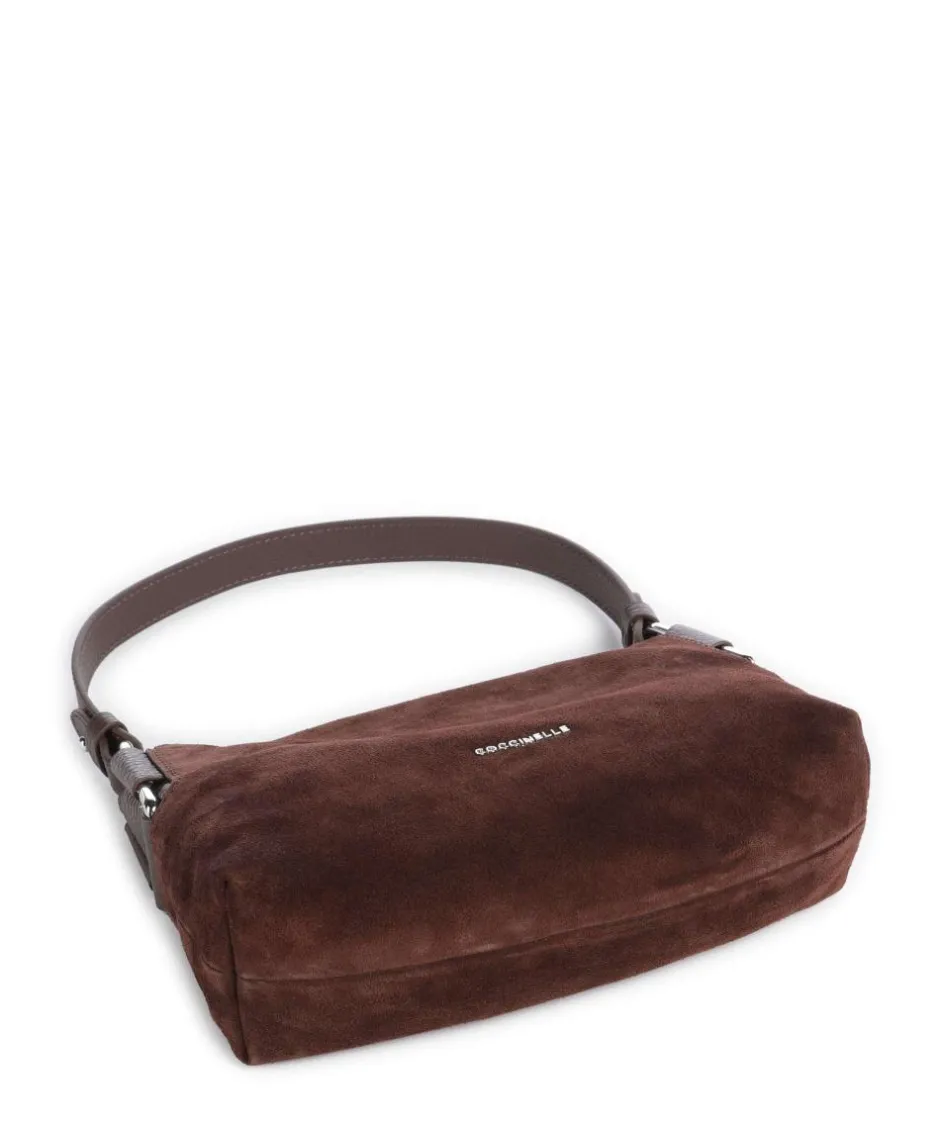 Coccinelle Shoulder Bags|Crossbody Bags-Rebekka Suede Shoulder bag brushed cow leather
