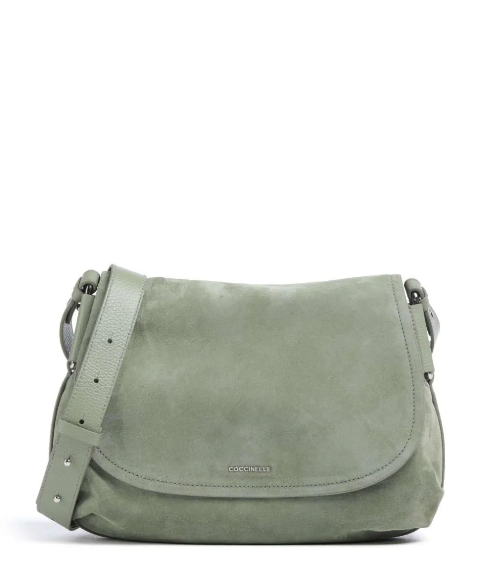 Coccinelle Shoulder Bags|Crossbody Bags-Rebekka Suede Shoulder bag brushed cow leather
