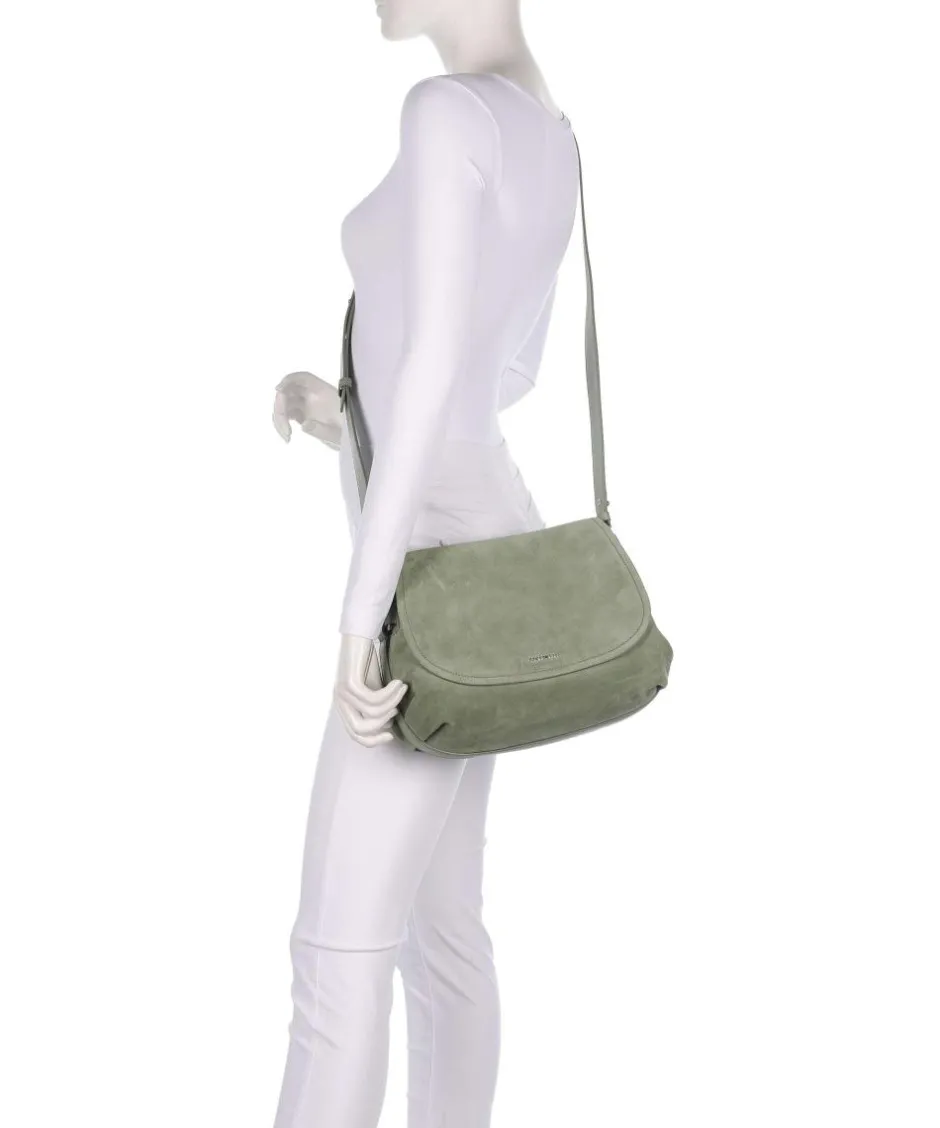 Coccinelle Shoulder Bags|Crossbody Bags-Rebekka Suede Shoulder bag brushed cow leather