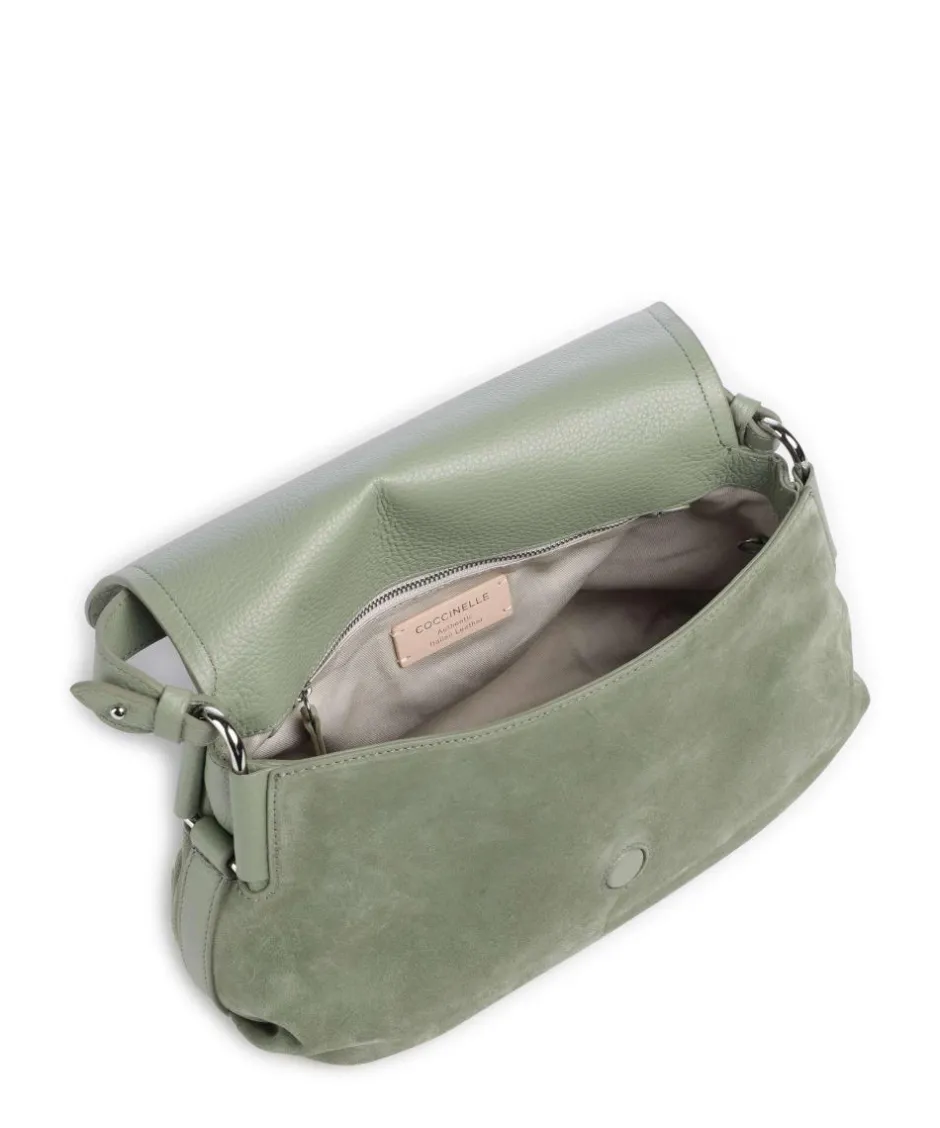 Coccinelle Shoulder Bags|Crossbody Bags-Rebekka Suede Shoulder bag brushed cow leather